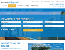 Tablet Screenshot of cruises.affordabletours.com